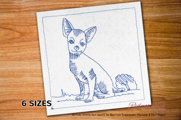 Chihuahua Dog Lineart Embroidery Review