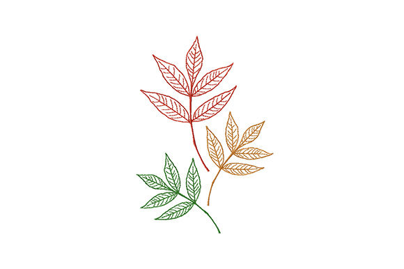 Colorful Autumn Leaves Embroidery Review