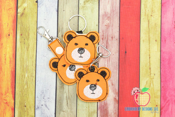 Cute Bear Face ITH Snaptab Keyfob Review