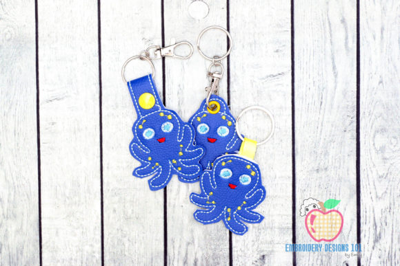 Cute Octopus ITH Keyfob Design Review