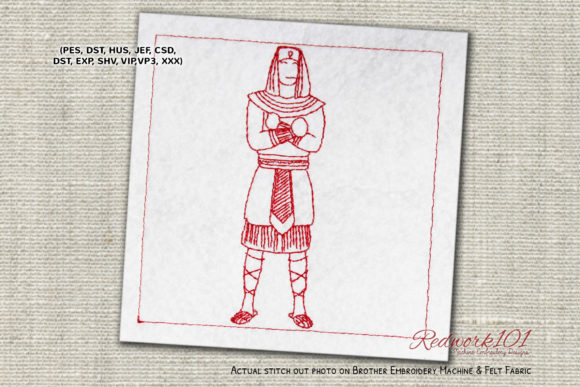 Egyptian King Costume Lineart Design Review