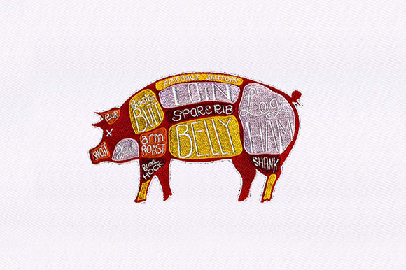 Meat Defined Pig Design Review for Boutique Sweatshirts