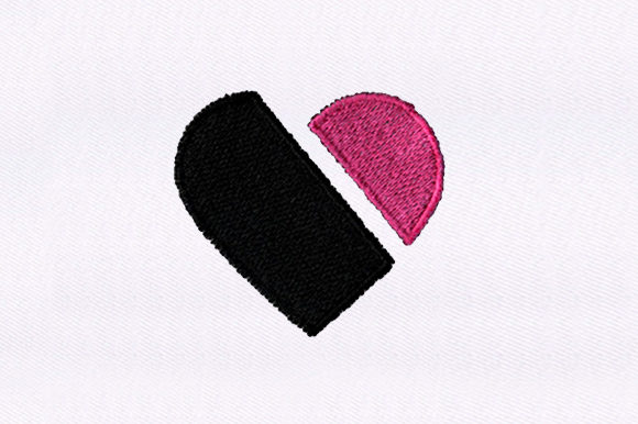 Pink Black Heart Embroidery Design Review