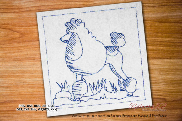 Poodle Dog Embroidery Design Review