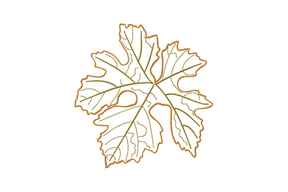 Single Autumn Falling Leaf Embroidery Review