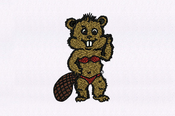Swimmer Beaver Design Review for Small Business Merch